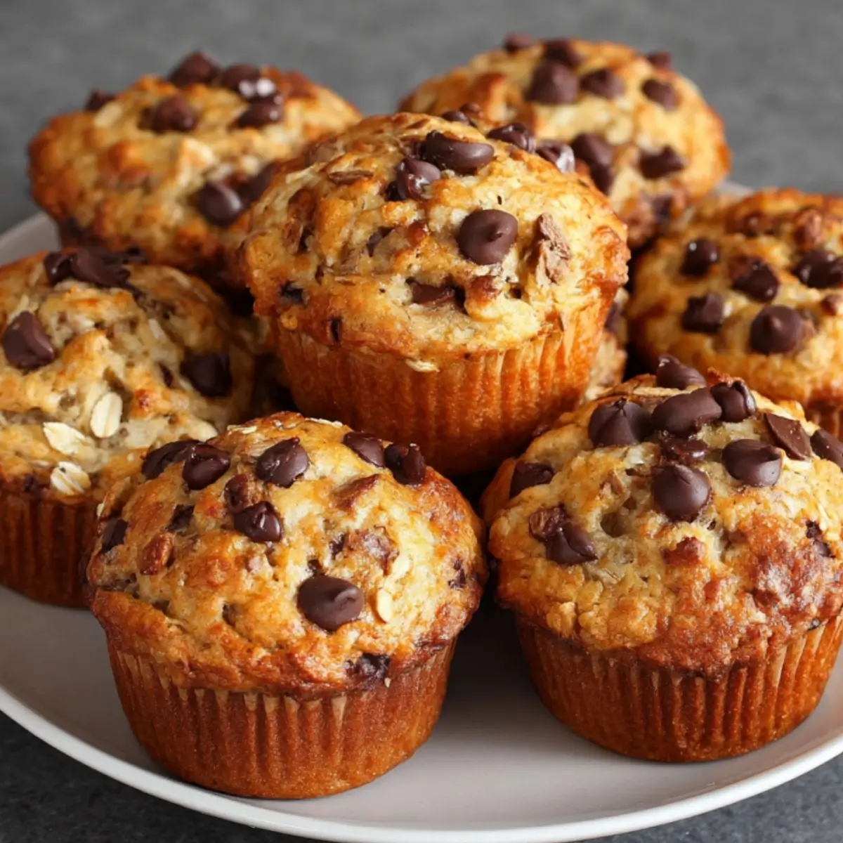 Make-Ahead Banana Chocolate Chip Oat Muffins (Freezer-Friendly!)