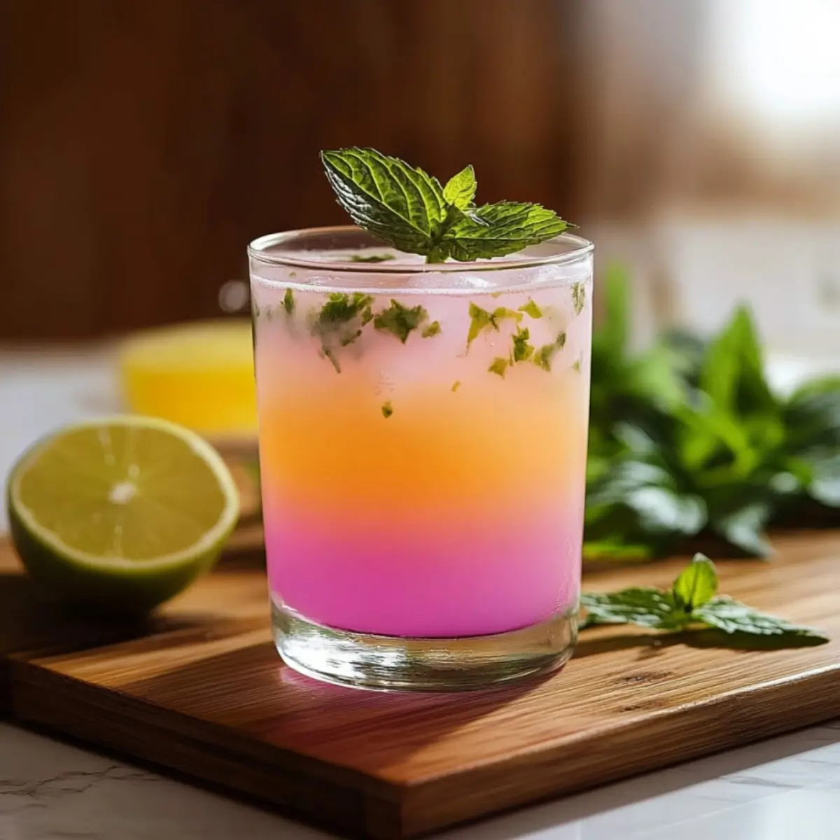 Homemade Brazilian Mounjaro slimming drink in a clear glass