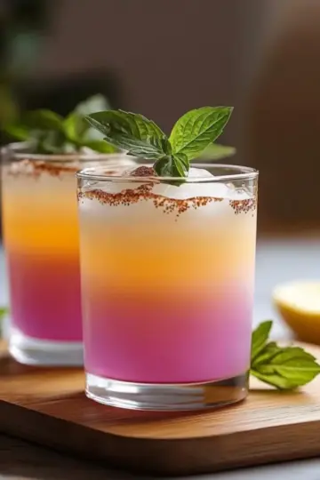 Glass of Brazilian Mounjaro weight loss drink with fresh ingredients