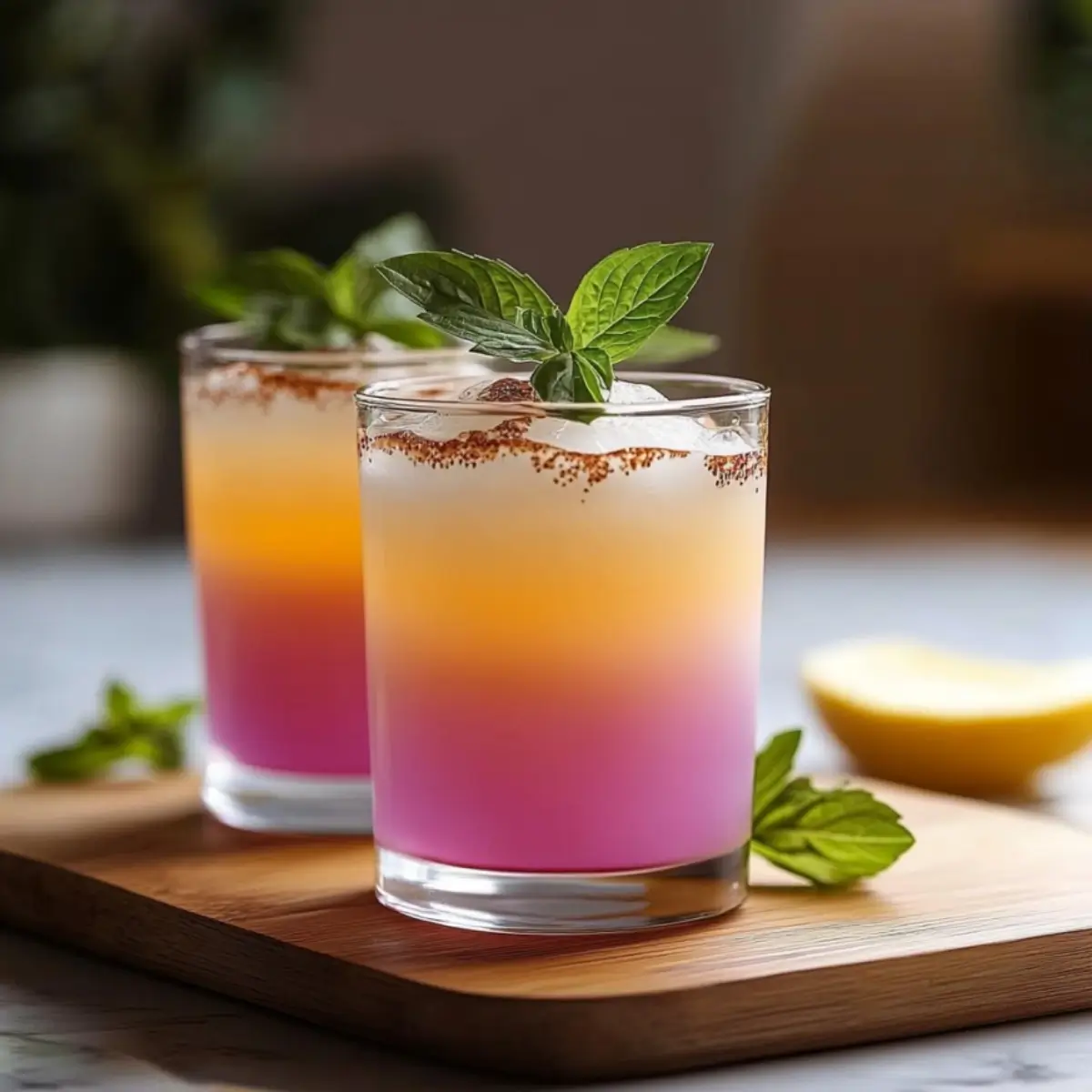 Glass of Brazilian Mounjaro weight loss drink with fresh ingredients