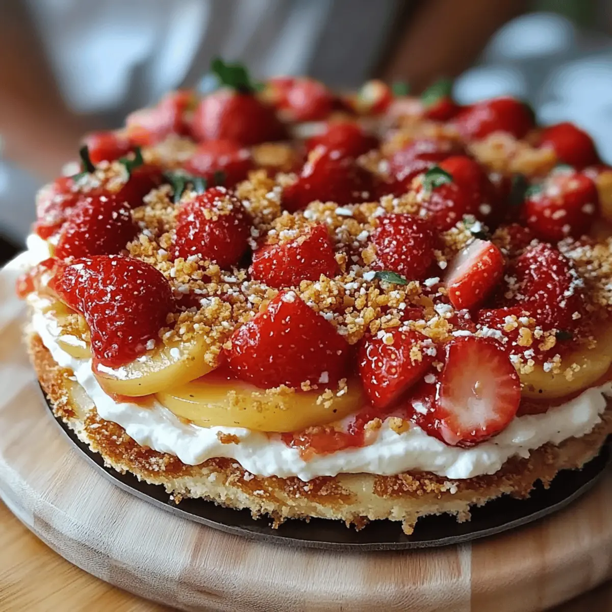 Strawberry Cheesecake Dump Cake