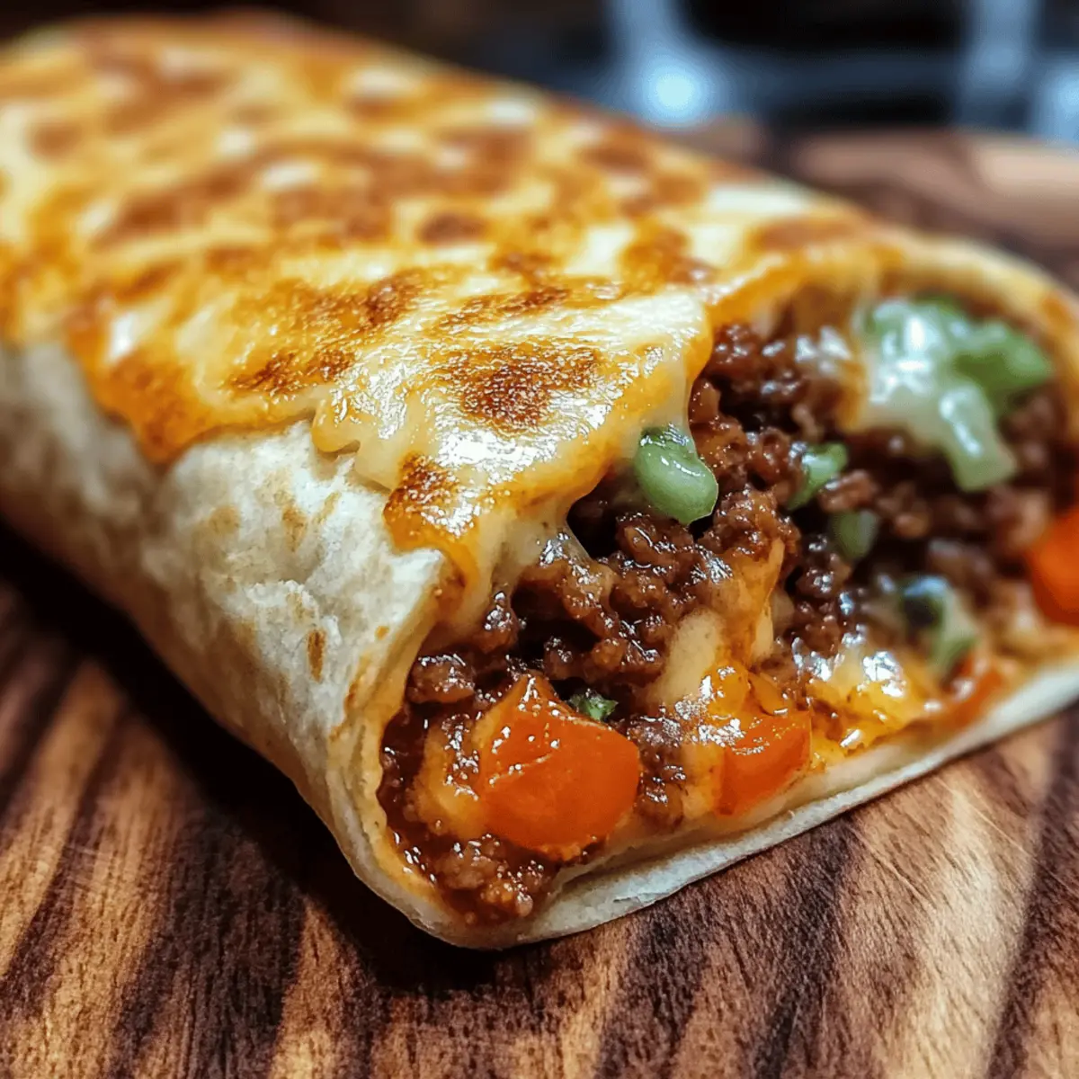 Stuffed Taco Bell Beef Burrito