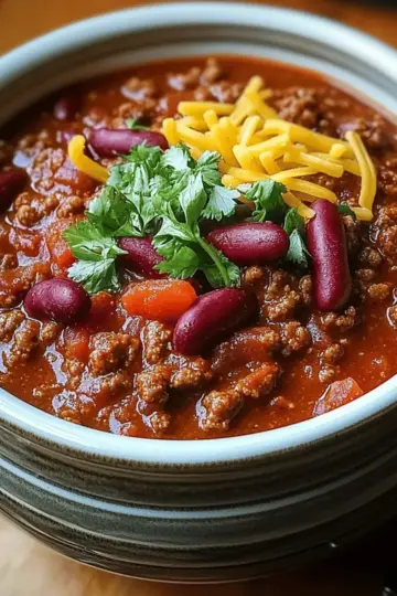 Wendy’s Copycat Chili In The Slow Cooker
