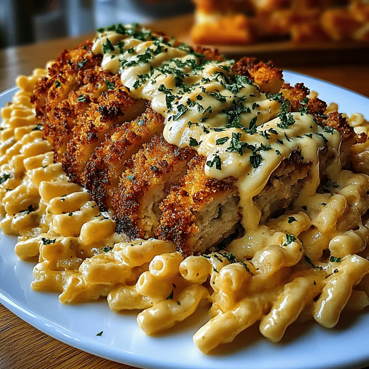 Creamy Cajun Chicken Twisted Pasta with Mozzarella Alfredo