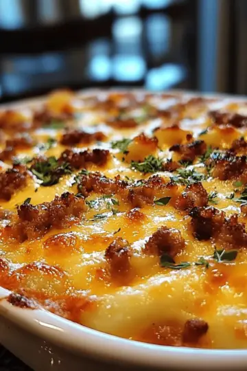 Cheesy Hamburger Potato Casserole