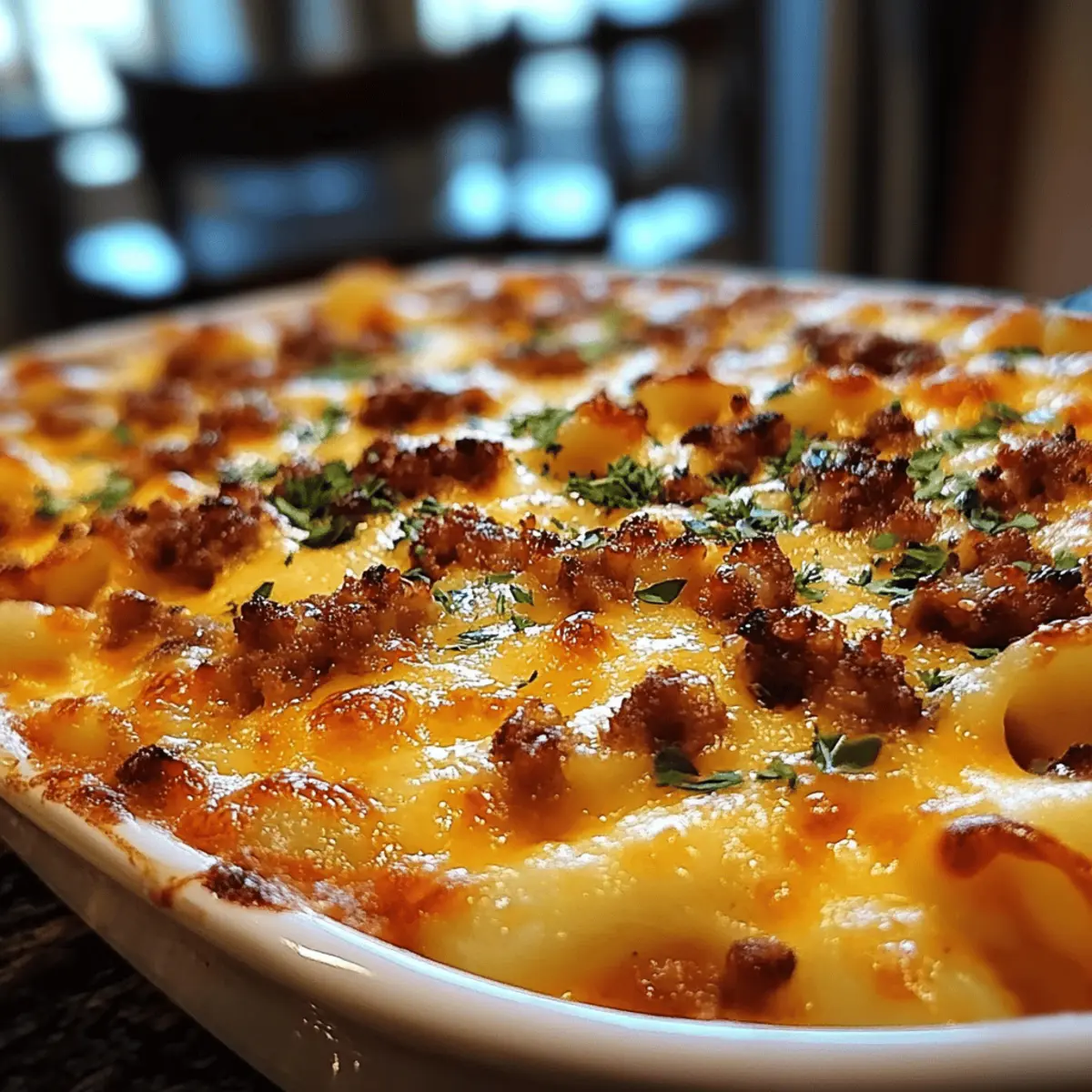 Cheesy Hamburger Potato Casserole