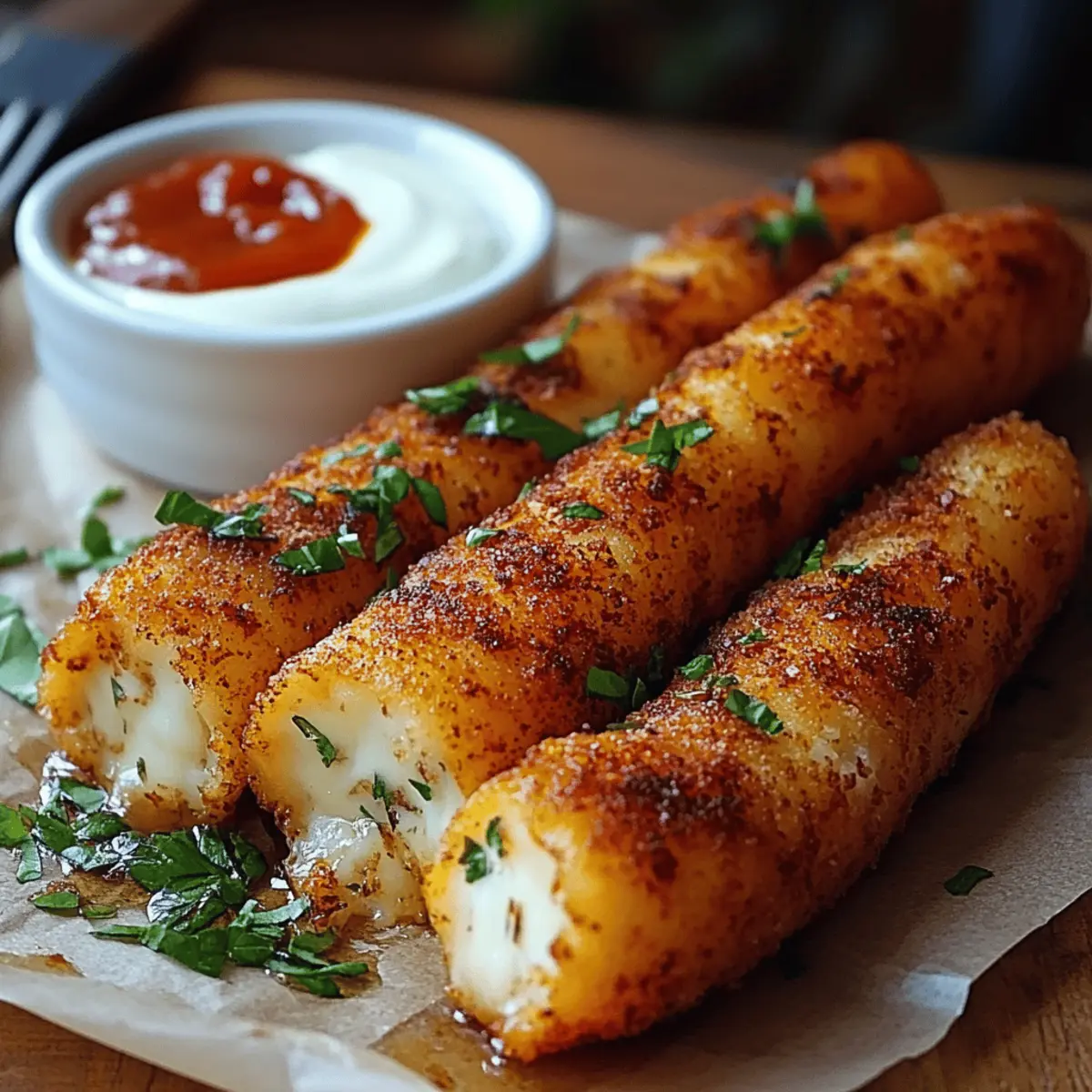 Crispy Mozzarella Sticks
