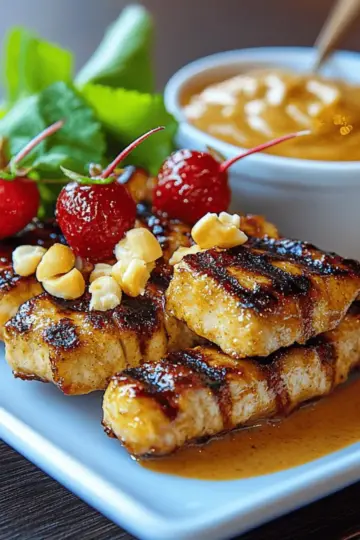 Chicken Satay with Thai Peanut Sauce