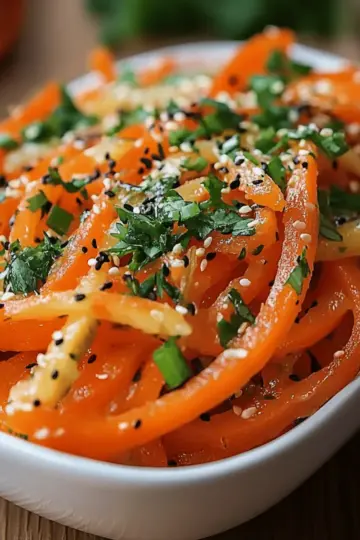 Cucumber Carrot Salad with Sesame