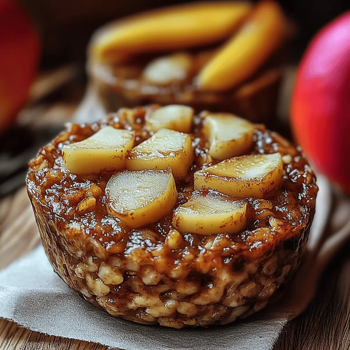 Baked Apple Cinnamon Oatmeal Cups