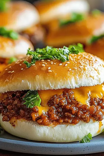 Cheesy Sloppy Joe Sandwiches