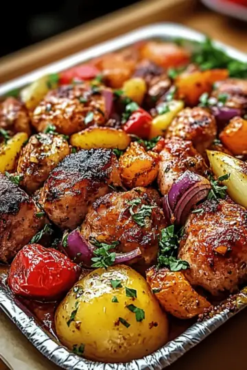 Hawaiian Chicken Sheet Pan Dinner