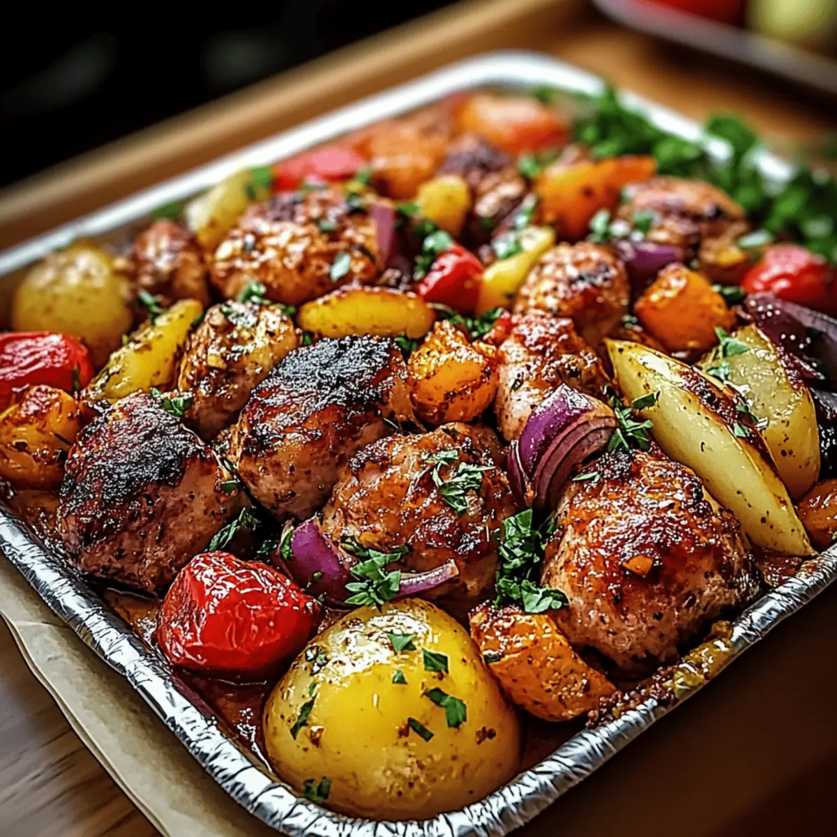 Hawaiian Chicken Sheet Pan Dinner
