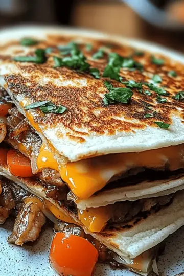 Philly Cheese Steak Quesadillas