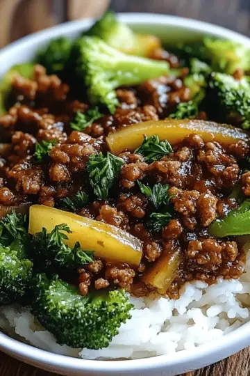 Ground Beef and Broccoli Stir Fry