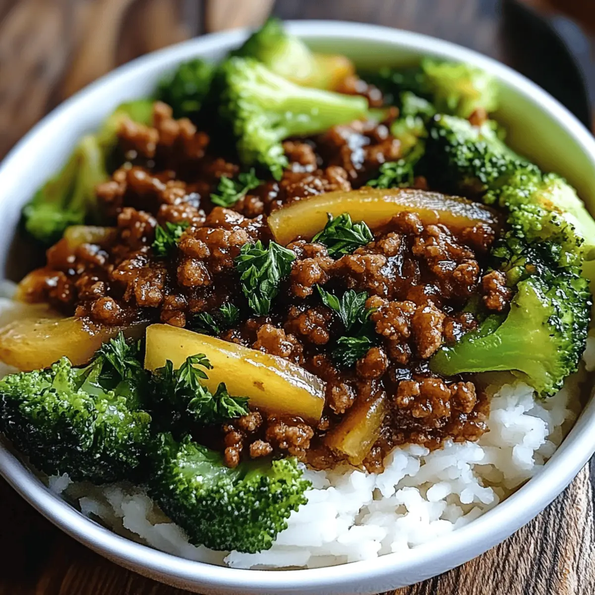 Ground Beef and Broccoli Stir Fry