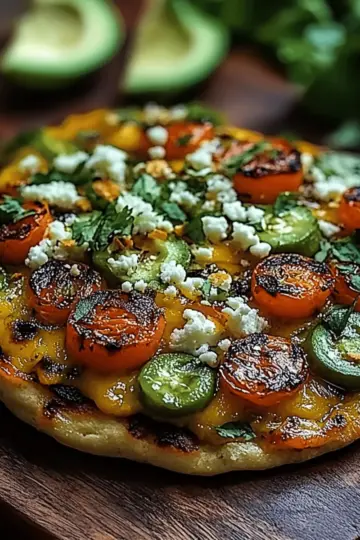 Summer Grilled Corn Avocado Flatbread