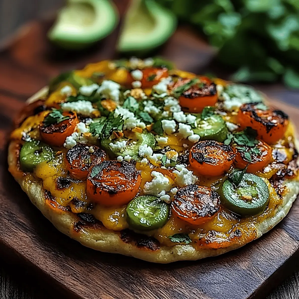 Summer Grilled Corn Avocado Flatbread
