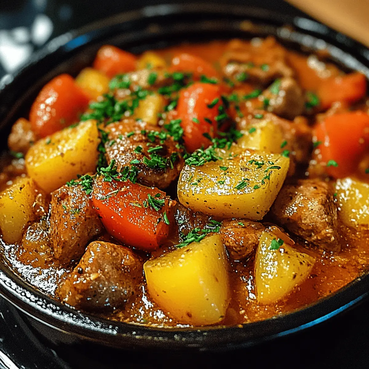 Hearty Slow Cooker Chicken Stew