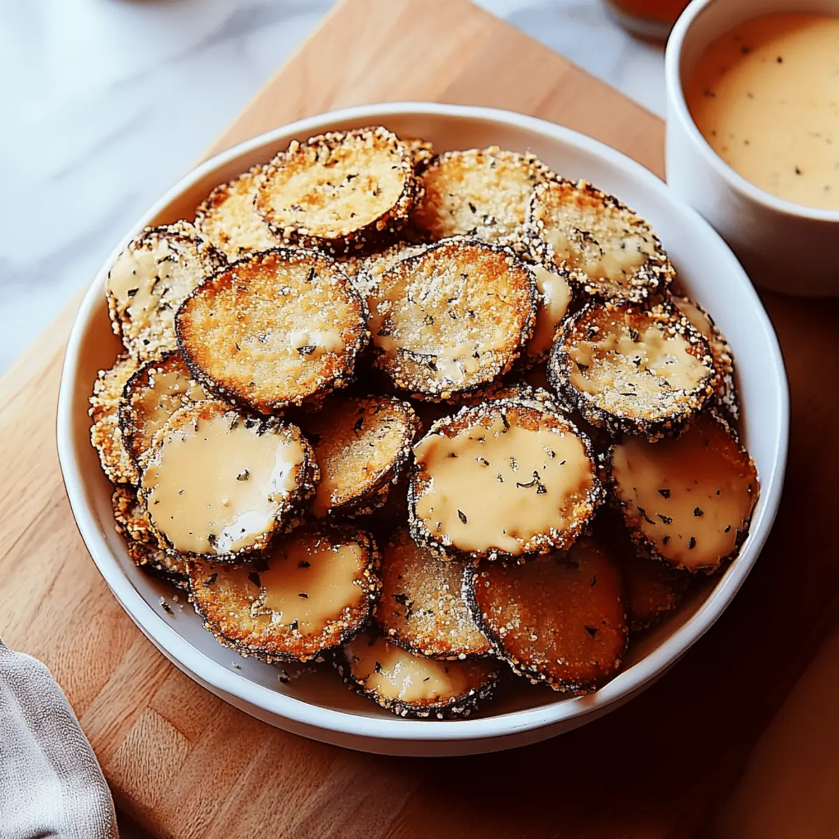 Irresistible Crispy Air Fryer Fried Pickles With Dip 4 Crispy Air Fryer Fried Pickles With Dip