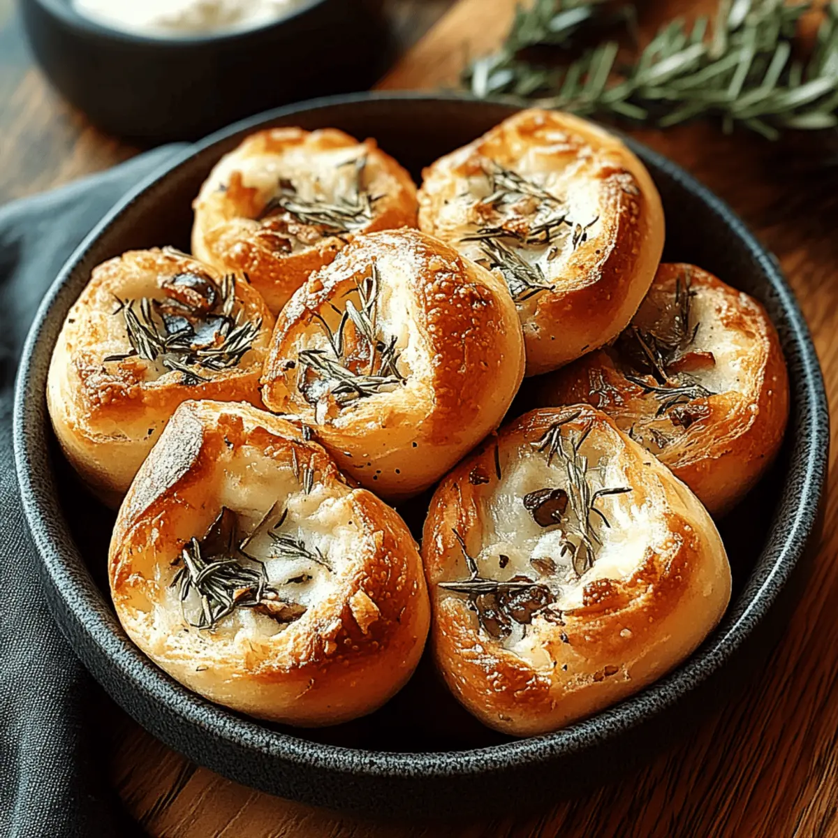 Irresistibly Fluffy Garlic Rosemary Focaccia Muffins 4 Garlic Rosemary Focaccia Muffins