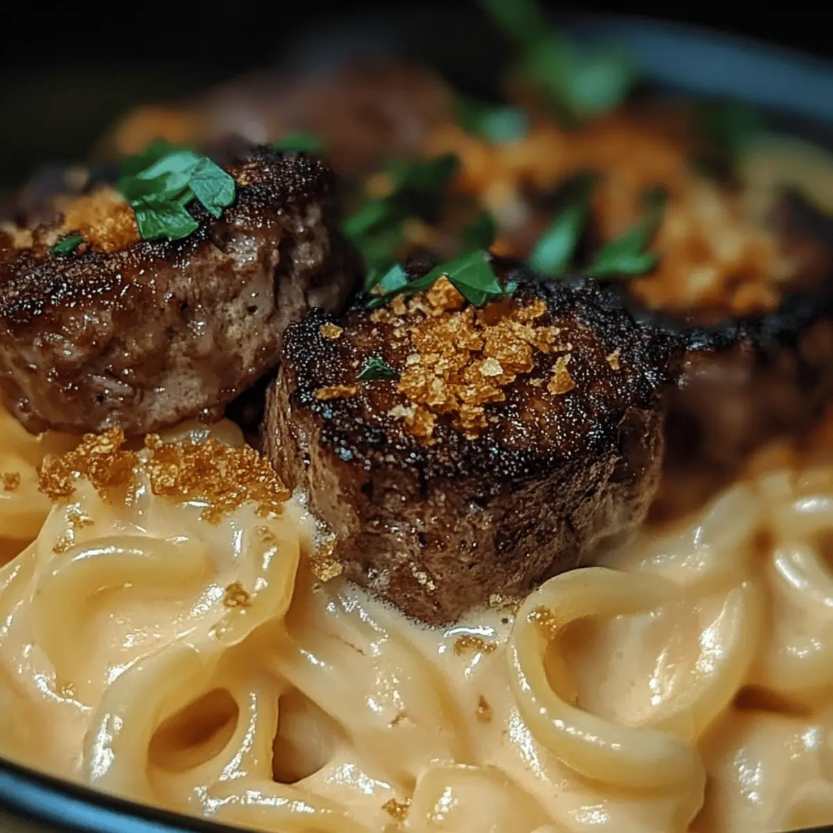 Indulgent Steak Bites with Mac Cheese for Ultimate Comfort 1 e858g4gwd7ftc2mjgvko