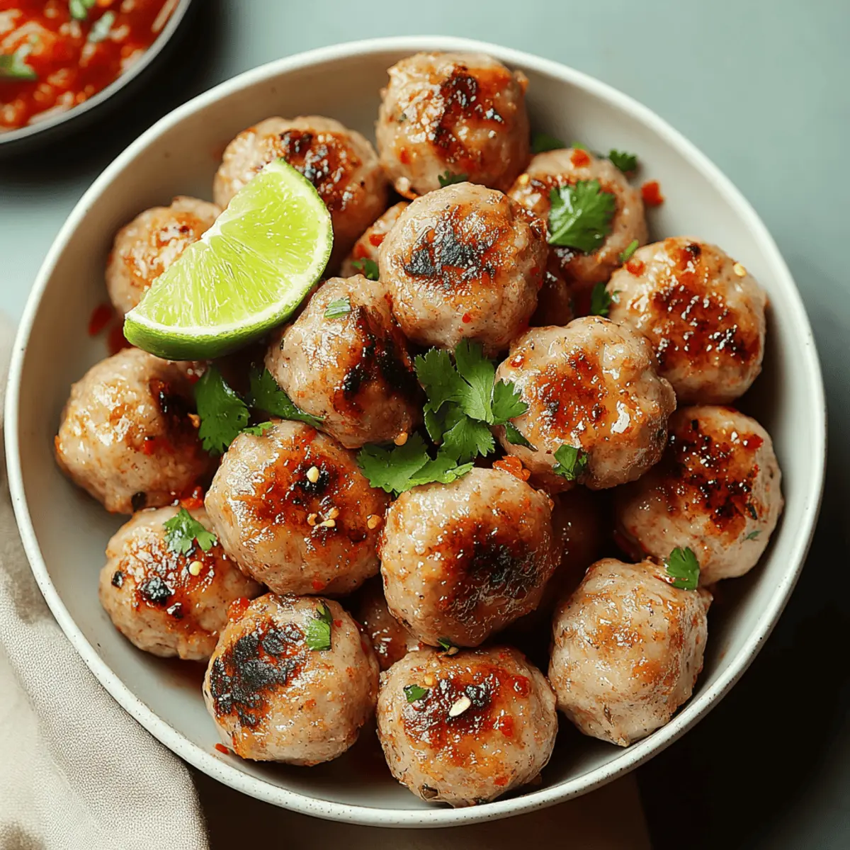 Delicious Thai Baked Chicken Meatballs for a Quick Dinner 4 Thai Baked Chicken Meatballs