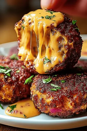 Reuben Balls with Spicy Thousand Island Dip