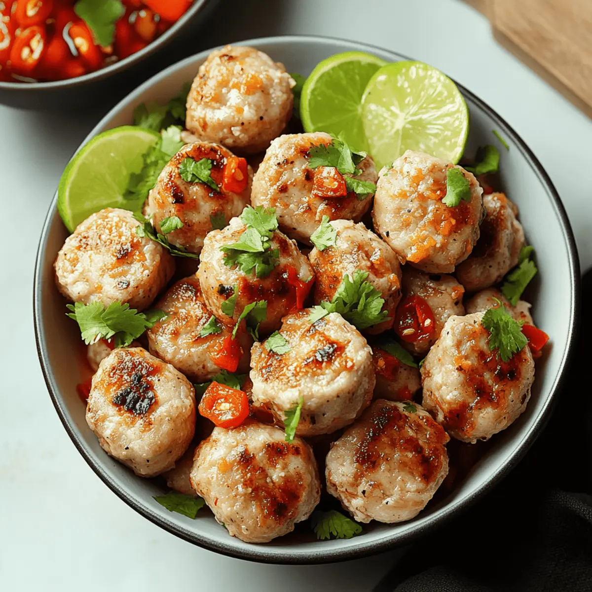 Delicious Thai Baked Chicken Meatballs for a Quick Dinner 1