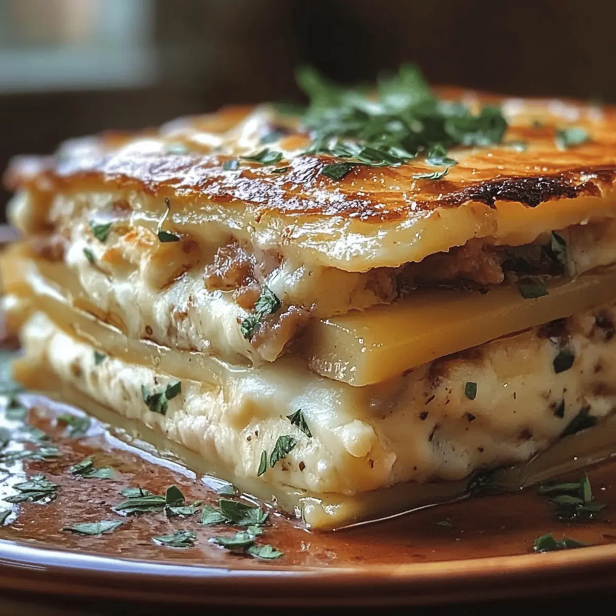 Crispy Fried Potato Lasagna: Comfort Food Delight 4 Fried Potato Lasagna – Crispy, Cheesy, and Comforting