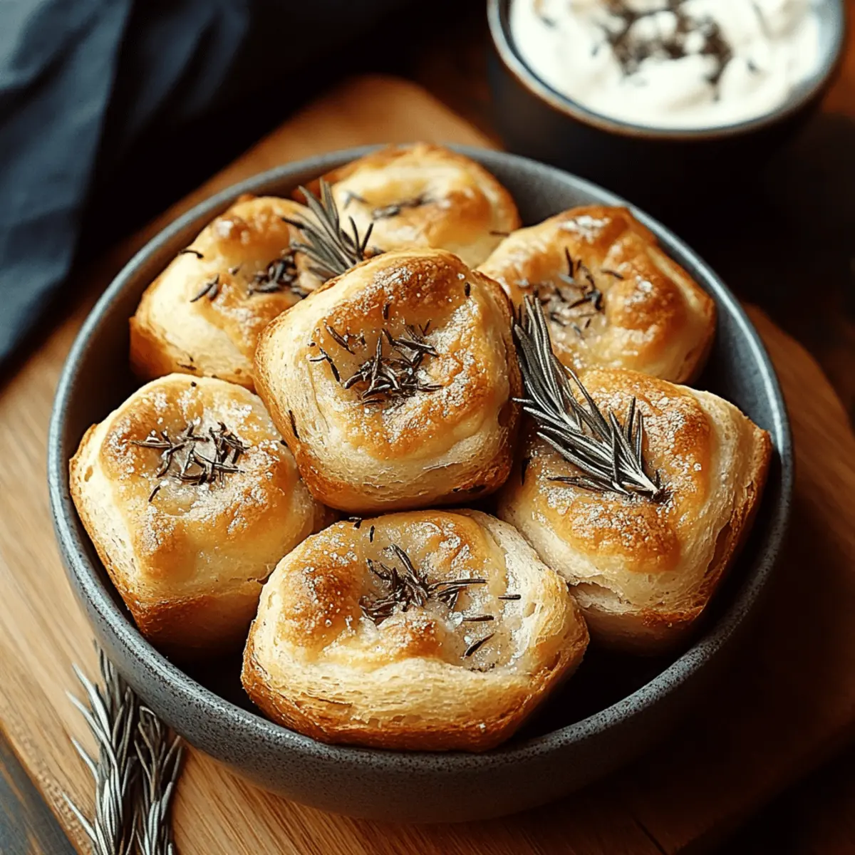 Irresistibly Fluffy Garlic Rosemary Focaccia Muffins 2
