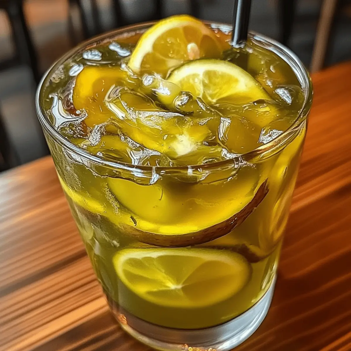 Refreshing Lemon Ginger Iced Green Tea with Honey Bliss 4 Lemon Ginger Iced Green Tea with Honey