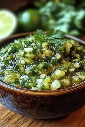 Cilantro-Lime Jalapeño Salsa