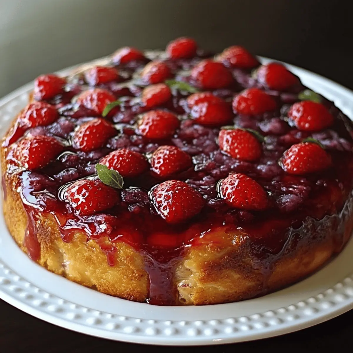 Irresistibly Sweet Strawberry Upside-Down Cake Recipe 4 Strawberry Upside-Down Cake