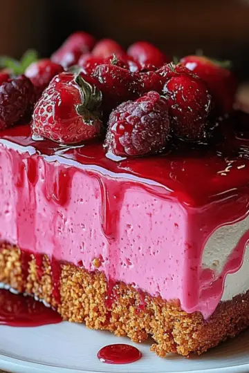Pink Velvet Raspberry Cheesecake
