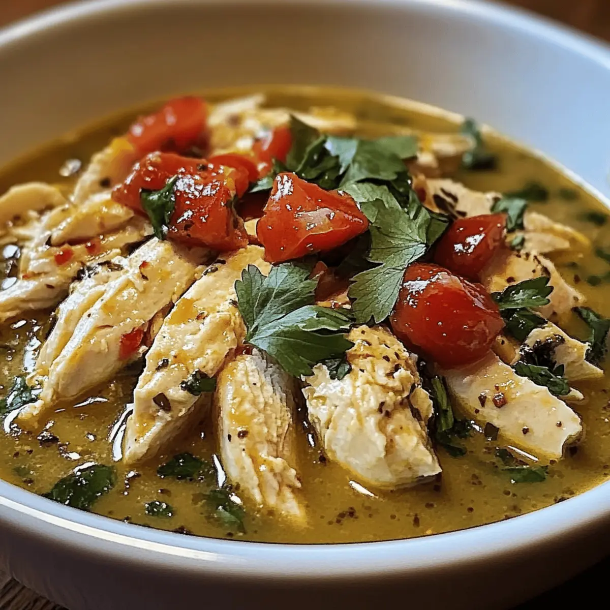 Crock Pot Green Enchilada Chicken Soup