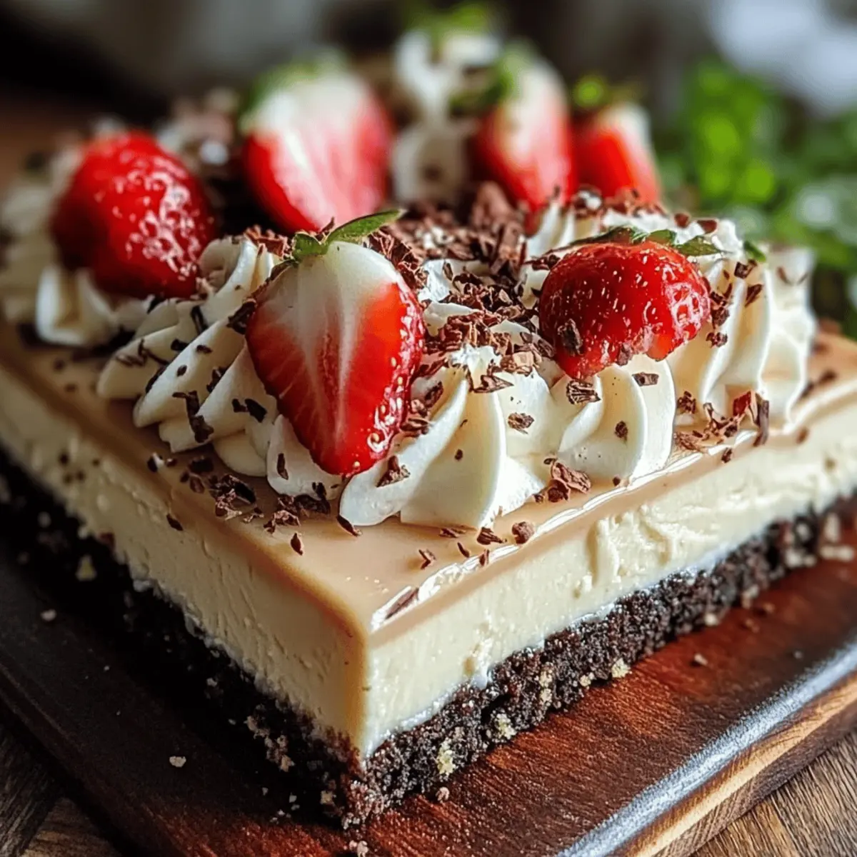 Indulgent Vanilla Cheesecake with Chocolate Crust Delight 1