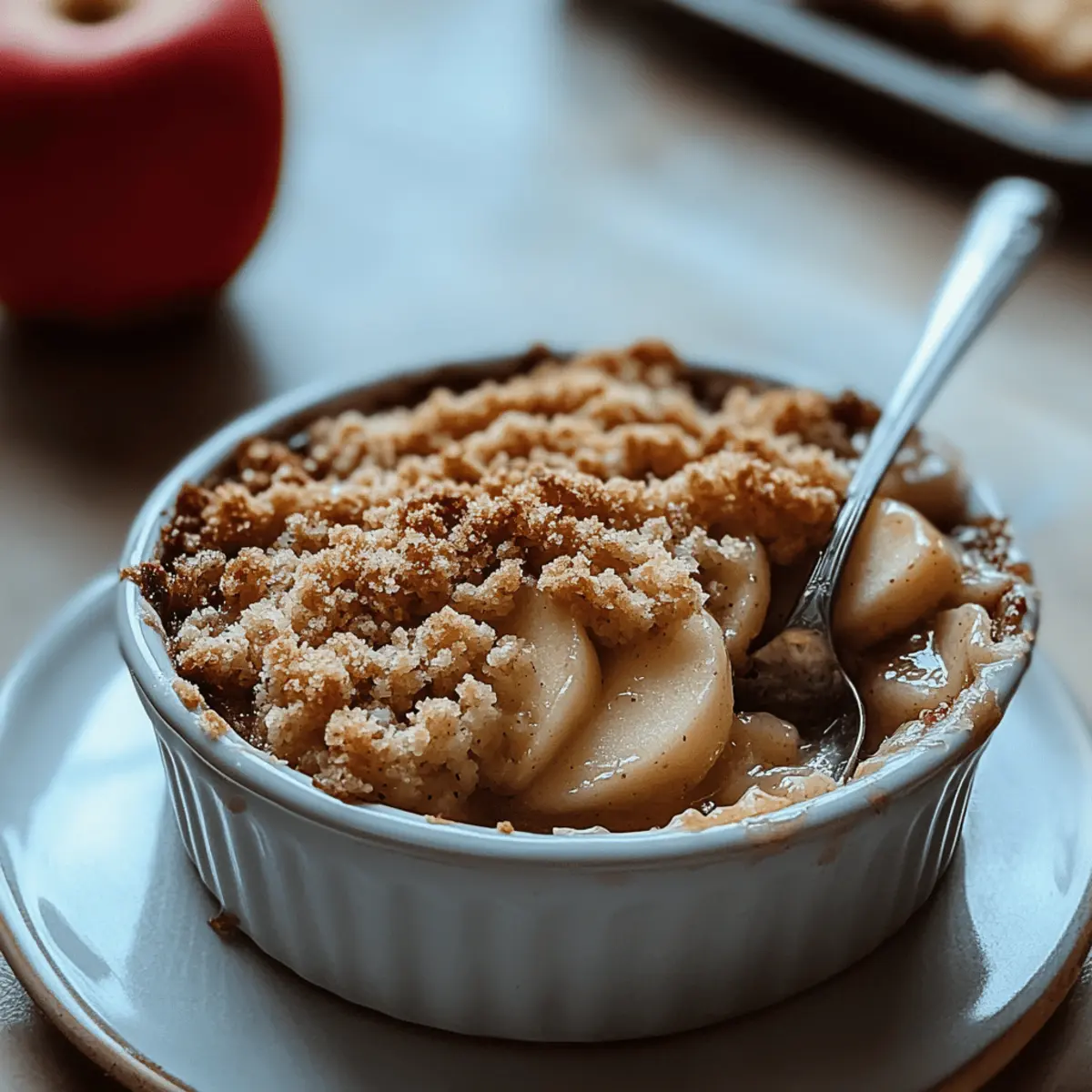 Irresistible Apple Crumble with Juicy Fruit Filling & Topping 3 Apple Crumble with Homemade Topping and Juicy Fruit Filling srfgyk