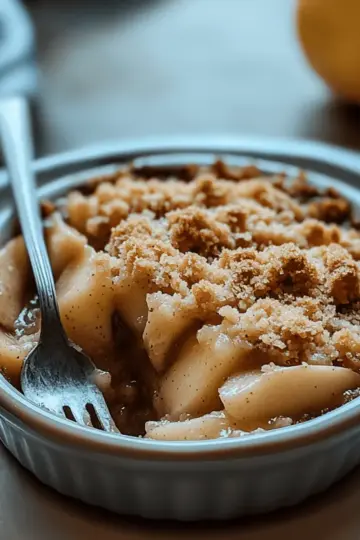 Irresistible Apple Crumble with Juicy Fruit Filling & Topping 7 Apple Crumble with Homemade Topping and Juicy Fruit Filling