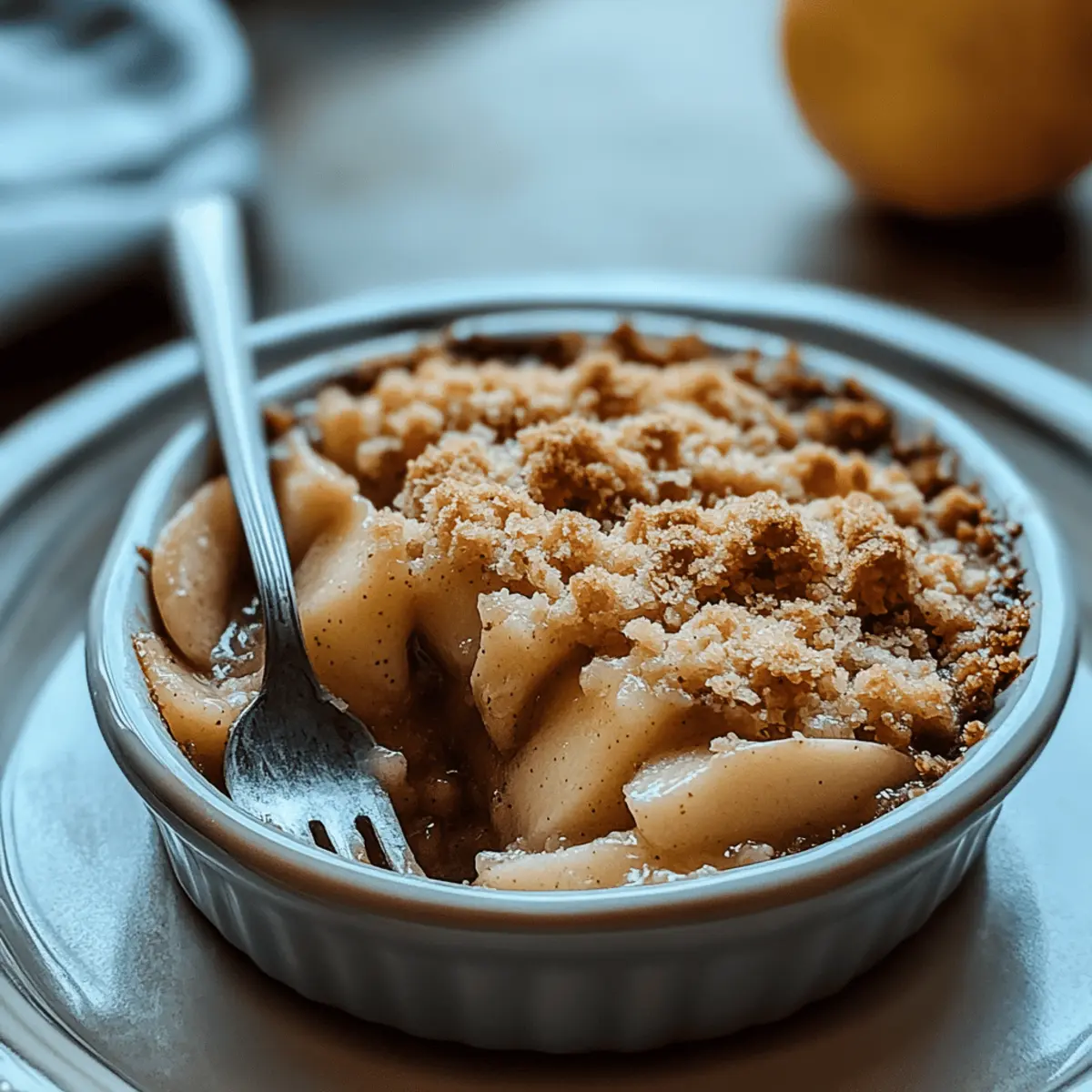 Irresistible Apple Crumble with Juicy Fruit Filling & Topping 4 Apple Crumble with Homemade Topping and Juicy Fruit Filling