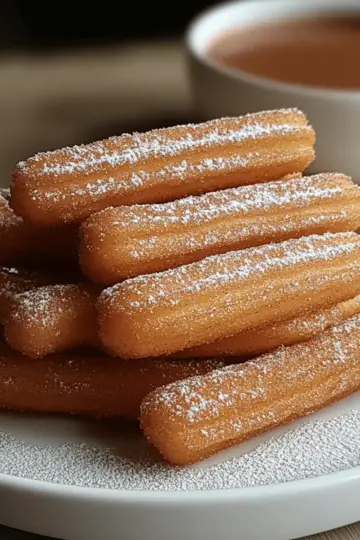 Baked Churros with Cinnamon Sugar Coating baym9h