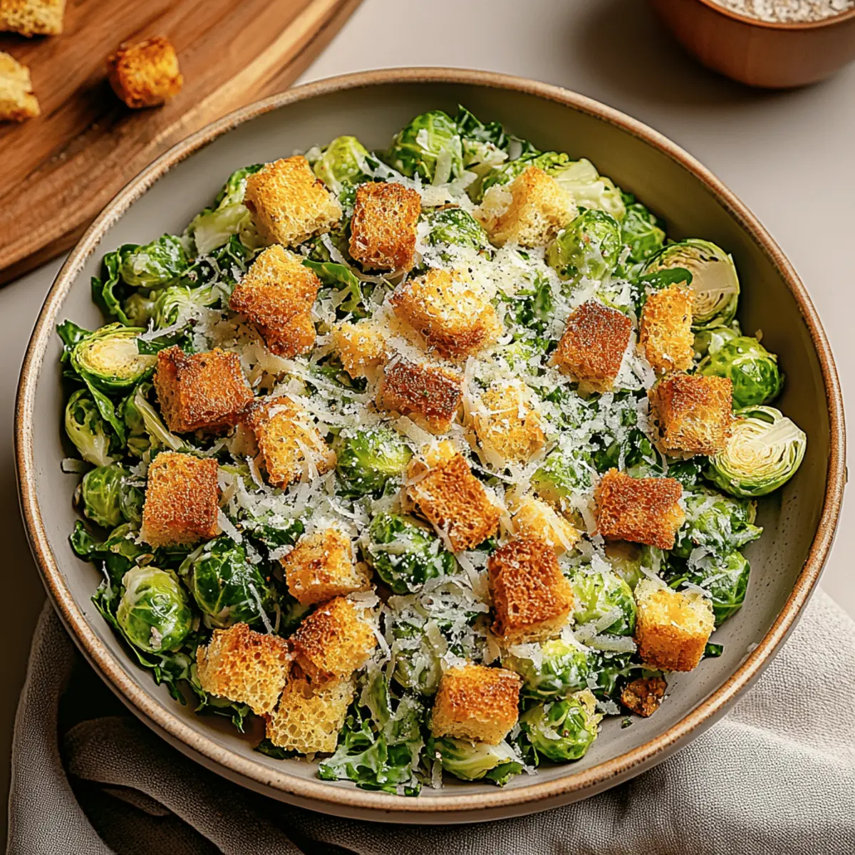 Crispy Brussels Sprouts Caesar Salad with Fresh Flavor Boost 3