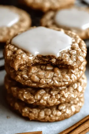 Chai Oatmeal Cookies with Maple Glaze bwwqa0