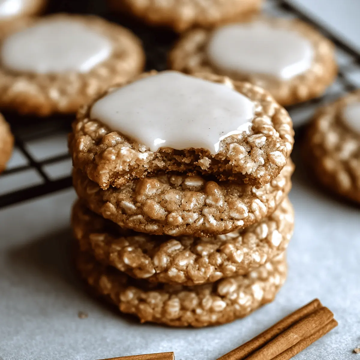 Irresistibly Best Chai Oatmeal Cookies with Maple Glaze 4 Chai Oatmeal Cookies with Maple Glaze