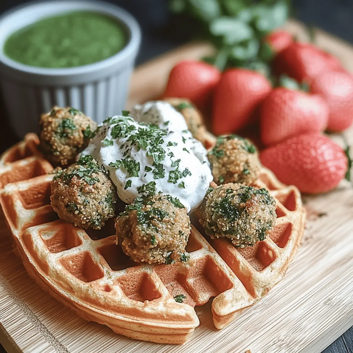 Crispy Falafel Waffles That Make Dinner Exciting and Fun 3 Crispy Falafel Waffles is5dfl