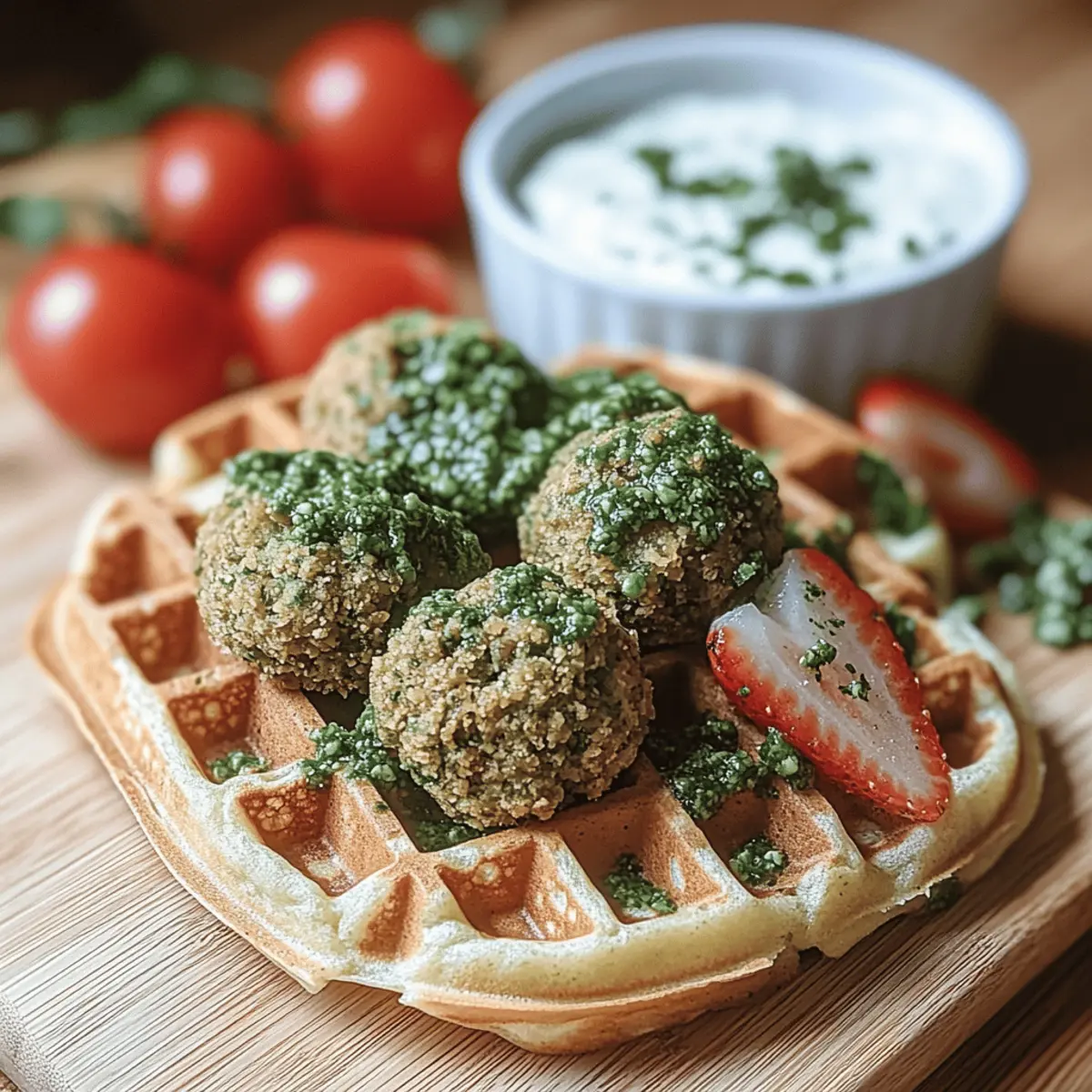 Crispy Falafel Waffles That Make Dinner Exciting and Fun 2 Crispy Falafel Waffles shngdm