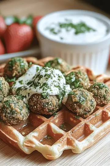 Crispy Falafel Waffles