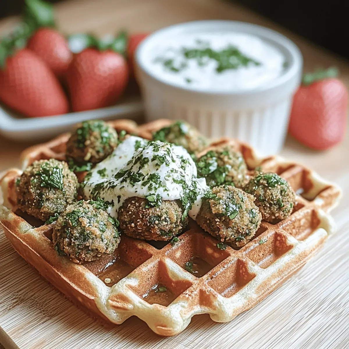 Crispy Falafel Waffles That Make Dinner Exciting and Fun 4 Crispy Falafel Waffles