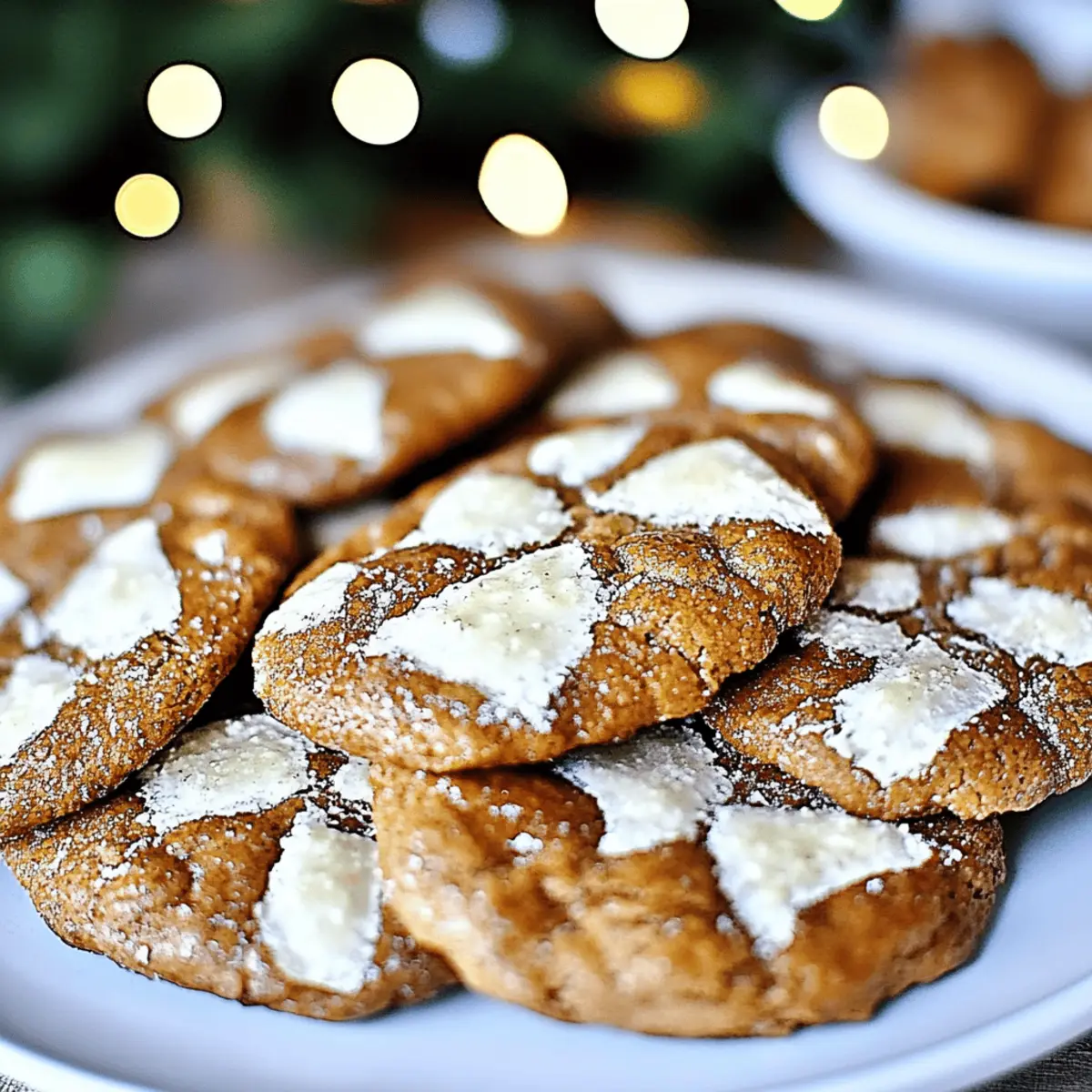 Irresistibly Chewy Gingerbread Crinkle Cookies Delight 3 Gingerbread Crinkle Cookies fjij27