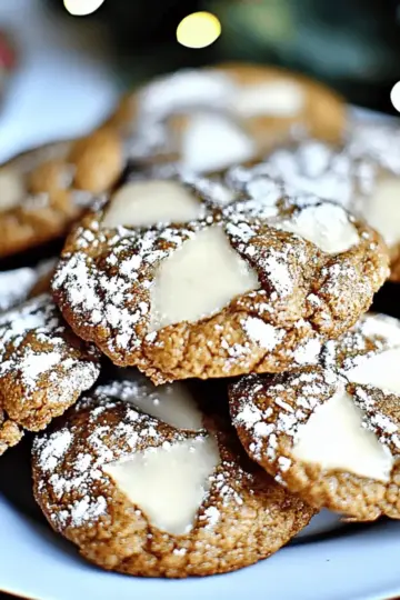 Gingerbread Crinkle Cookies